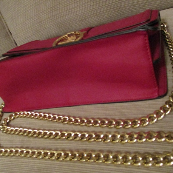 NWOT Burgundy Adolfo Handbag Chain Shoulder Strap - Picture 4 of 8